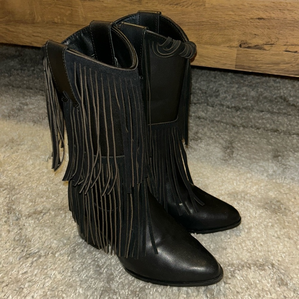 Denim boots in size 5.5 US or 22.5 MX, Semi-new